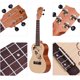 thumbnail image 5 of Jaoques Kit de ukelele de concierto de 23 pulgadas, 4 cuerdas, principiante acústico, 5 of 8