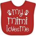 thumbnail image 3 of Inktastic My Mimi Loves Me Grandkids Boys or Girls Baby Bib, 3 of 4