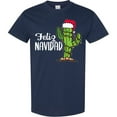 thumbnail image 3 of Inktastic Feliz Navidad Christmas Cactus in Santa Hat T-Shirt, 3 of 5