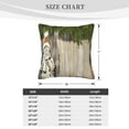 thumbnail image 4 of ZICANCN Decorative Throw Pillow Covers , Snowman Bed Couch Sofa Decorative Knit Pillow Covers for Living Room Farmhouse 24"x24", 4 of 8