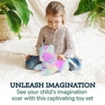 thumbnail image 3 of PixieCrush Unicorn Cat Plushie - Mommy Cat Unicorn with 4 Baby Kittens - Magical Pillow Plushies for Girls Ages 3-8 - Big Stuffed Animals - Ideal Gift for Girls 5 x 10 x 8 inches, 3 of 7