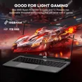 thumbnail image 2 of 15.6" Windows11 Gaming Laptop Computer AMD Ryzen 5 6600H 32GB DDR5 RAM 1TB SSD 660M 6nm GPU-Computer with 100W Type-C Backlit Keyboard Fingerprint for Business and Student Gray, 2 of 7
