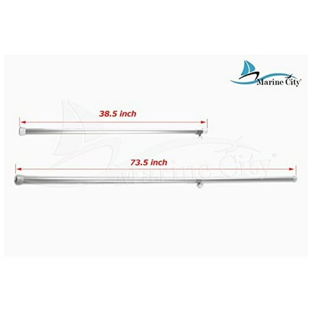 MARINE CITY Aluminum Adjustable Boat Cover Support Pole (38.5 Inches to