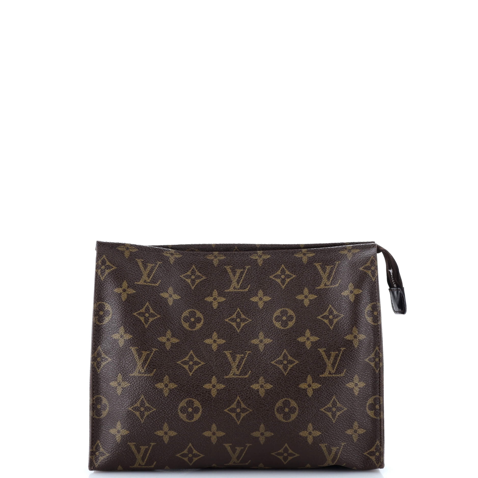 Pre-Owned Louis Vuitton Clutch Bag Zipped Pouch GM White Gray