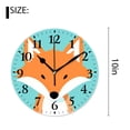 thumbnail image 2 of 10 Inch Wall Clock Battery Operated Silent Clock Decorative for Office, Kitchen, Outdoor, Living RoomCartoon Cute Fox Baby Beautiful Design, 2 of 4