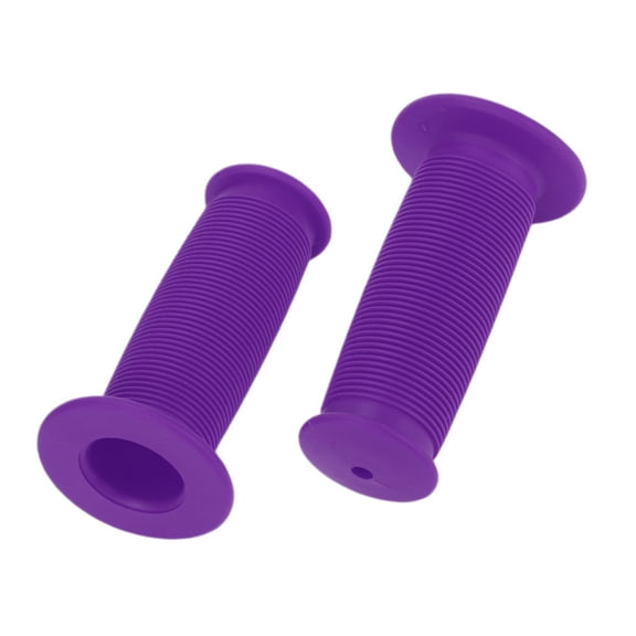 Unique Bargains Bike Handlebar Grips Covers 85mm Long Lightweight Cycling End Grip Protector Purple 1 Pair