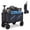 Black, variant on SHOUFTW Folding Wagon Cart, 220 lb Capacity Collapsible Utility Wagon with All-Terrain Wheels & Adjustable Handle, Blue