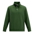 thumbnail image 4 of Men's High Neck Long Sleeve Button Placket Sweatshirt Digital Print Design Fall Winter Casual Wear Oversized Pullover Long Sleeve Crewneck Casual Tops, 4 of 4
