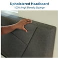 thumbnail image 2 of Twin Bed Frame, Platform Bed Frames Twin Size with Fabric Upholstered Headboard, No Box Spring Needed, Grey, 2 of 6