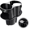 thumbnail image 1 of Portavasos multifuncional 2 en 1 para coche, adaptador de extensión para portavasos, soporte doble para botellas ajustable y giratorio de 360 grados, compatible con la mayoría de los coches., 1 of 5