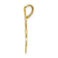 thumbnail image 7 of 14k Yellow Gold Filigree Shamrock Charm Pendant, 7 of 7
