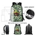 thumbnail image 6 of Uourmeti Dino Breaks Camo Adjustable Padded Straps Comfort Backpack for Work Travel, Adjustable Shoulder Straps Durable Daily Backpack Large Storage Space Daypack, 6 of 6