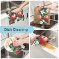 thumbnail image 2 of Yayeee 6 Pack Kitchen Dishcloths for Washing Dishes Soft Absorbent Microfiber Towels, Red Apple Pattern, 2 of 9