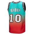 thumbnail image 4 of Men's Mitchell & Ness Mike Bibby Red/Teal Vancouver Grizzlies 1998/99 Hardwood Classics Fadeaway Swingman Player Jersey, 4 of 4