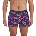 thumbnail image 2 of Goofa Carnival Masks and Beads Printed Men's Boxer Briefs Underwear, Moisture-Wicking Underwear, Trunk,Soft and Breathable Cotton Underwear-X-Large, 2 of 9
