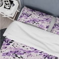 thumbnail image 4 of Designart "Seamless Lilac Wave Symphony II" Purple Abstract Bedding Covert Set - Modern & Contemporary Bed Set With 2 Shams, 4 of 5