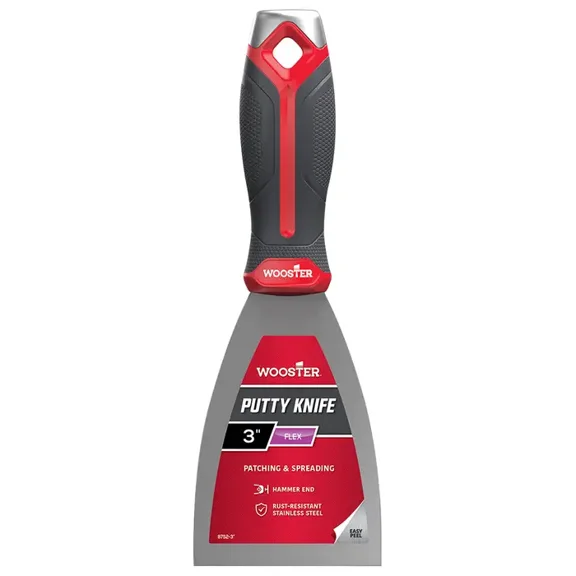 3” Wooster 8752 Flexible Putty Knife, Stainless Steel