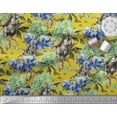 thumbnail image 3 of Soimoi Poly Georgette Fabric Rabbit,Lilac & Pansy Floral Print Fabric by Yard 42 Inch Wide, 3 of 3