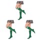 thumbnail image 4 of Sonducket Rayas Medias altas hasta el muslo Calcetín antideslizante Botas Juegos deportivos JK Día de San Valentín Accesorios para mujeres Raya blanca Type1 Sonducket CBP334139, 4 of 6