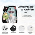 thumbnail image 3 of Haiem Summer Gnome,Cute Gnome Mens Swim Trunks with Compression Liner 2 in 1 Swimming Shorts Stretch Swimwear Quick Dry,Board Shorts-Medium, 3 of 9