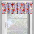 thumbnail image 2 of Ambesonne Guitar Window Valance, Abstract Music Equipment, 54" X 18", Vermilion Lavender, 2 of 5