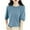 Blue, variant on Women's Stylish & Comfortable Wool Sweater - Spring Fall Winter First-Line Ready to Wear Seamless Knit Crewneck Half Sleeve Top
