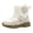 Beige, variant on JTieacloth Winter Warm Lined Boots For Girls Cozy Ankle Booties Non Outdoor Casual Footwear Toddler Kids Boots With Comfortable Cushioned Sole,Cute Boots for Kids Beige