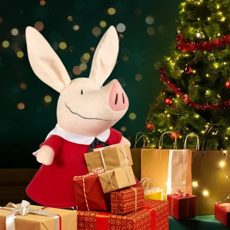 Olivia The Cute Pig High Quality Plush Doll 11” In Red Classic Dress New Holiday