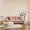 Pink, variant on Magic Home 105" Cloud Sofa,Modern Velvet Couch,3-Seat Sofa for Living Room,Apartment and Small Space,Beige
