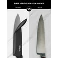 thumbnail image 4 of D.Perlla Knife Set, 7 Pieces Black Coating Steel Knives Set with Detachable Round Block, Scissors, 4 of 7