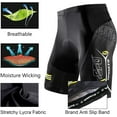 thumbnail image 2 of Sponeed Padded Cycling Shorts Men MTB Bicycle Tights Road Riding Pants Yellow M, 2 of 8