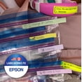thumbnail image 3 of Epson LABELWORKS 212GSGPX - Gray on Soft Green PET Label Maker Tape - 1/2" (12MM) Wide, 26', 3 of 5