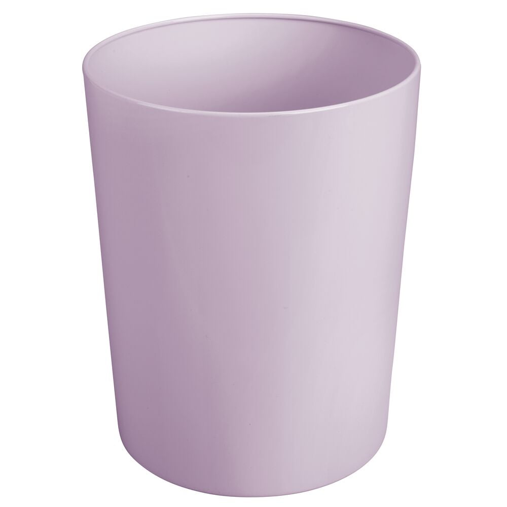 Photo 1 of **SEE NOTES** mDesign Round Metal Small Trash Can Wastebasket, Garbage Bin
