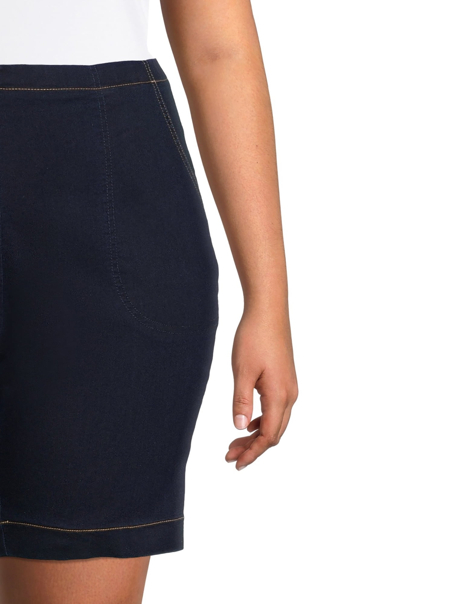 JMS Just My Size by Hanes Women's Plus Size Pull On Shorts with Pockets, Single and 2-Pack, 9” Inseam, Sizes 0X-4X