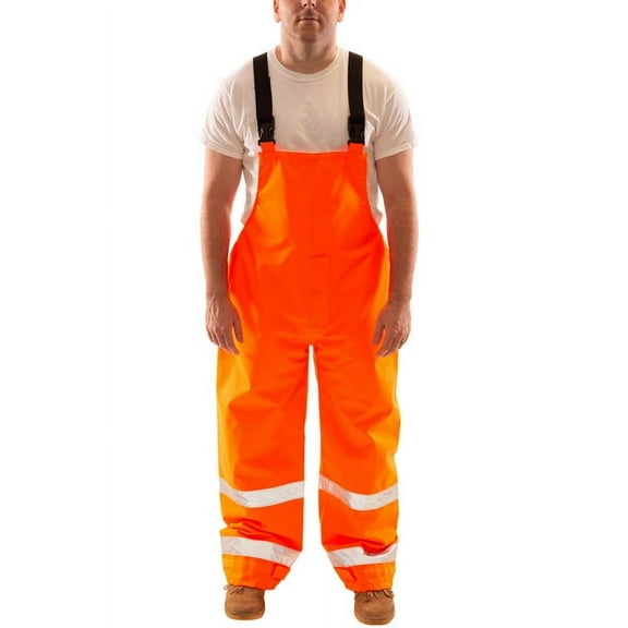 Tingley Rain Bib Overall,Class E,Orange,XL O24129