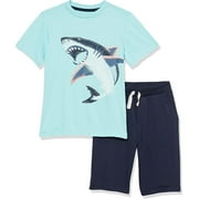 Kids Headquarters Boys 4-7 Shark Short Set (Blue 4)