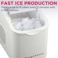 thumbnail image 5 of Frigidaire 26 Lbs. Retro Countertop Ice Maker, Bullet Shaped Ice, White/Rose Gold, 5 of 11