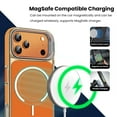thumbnail image 4 of Entronix Magnetic Case for iPhone 17 Pro — Colored Back with Kickstand Soft Grip Protective Clear Cover, Orange, 4 of 6