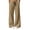 Khaki, variant on Wiholl Wide Leg Pants for Women Flowy Palazzo Drawstring Elastic Waist Trousers with Pockets Summer Beach Vacation Clothes