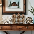 thumbnail image 5 of Three Wise Bigfoot Resin Figurine – See No Evil, Hear No Evil, Speak No Evil Sasquatch Statues – Rustic Lodge & Woodland Decor for Shelf, Mantel, or Table–Fun Gift for Bigfoot Lovers & Collectors, 5 of 9