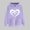 Purple, variant on SOOMLON Valentines Day Hoodies Women Couple Valentines Gift Plus Size Casual Long Sleeve Round Neck Sweatshirts Tops Cute Love Heart Print Pullovers Shirts Trendy Valentines Clothes 2025 Army Green