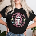 thumbnail image 2 of Overstimulated Moms Club T-Shirt – Skull Messy Mom Life Tee for Women, Funny Mother's Day Shirt, Mom Humor Gift, Exhausted Mom Outfit, Mom Life Chaos, 2 of 3