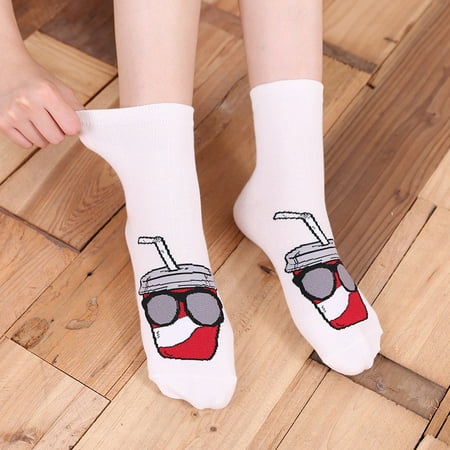 

Womens Mid Length Round Socks Cute Fun Food And Drink Novelty Socks Ever Boots Ultra Dry Youth Girls Socks Woman Medium Hiking Socks Women Socks Mens 10-13 Socks with Copper Threads Socks for Wide
