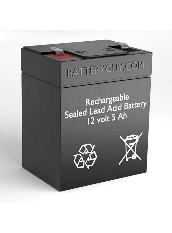 BatteryGuy DiaMec DM12-4.2 replacement 12V 5Ah battery - BatteryGuy brand equivalent (F1 terminals, rechargeable)
