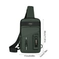 thumbnail image 3 of Large Capacity Chest Bag Fashion Simples Multifunctional Men's Large Capacity Multilayer Storage Crossbody Bag, 3 of 6