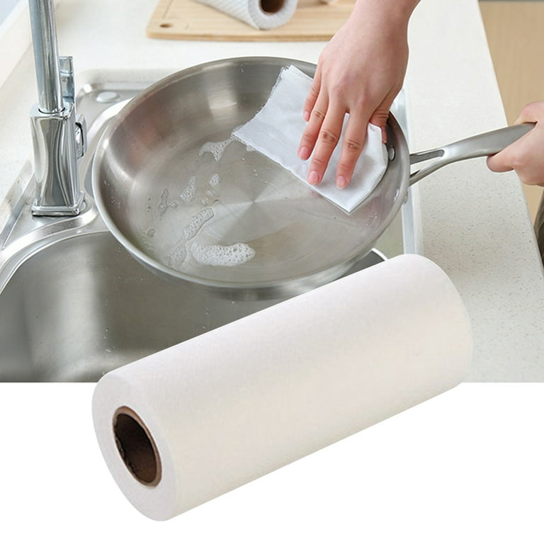 Gpoty Disposable Cleaning Towels Reusable Cleaning Cloth Handy Cleaning Wipes Washable Kitchen Paper Towels Dish Rags Multi Use Wiping Rag Household