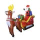 thumbnail image 4 of Escultura navideña para jardín,Decoración inflable navideña para exteriores con luces LED de Papá Noel,Decoración para el jardín: Papá Noel en trineo,Adorno navideño Estilo A, 4 of 10