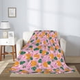 thumbnail image 2 of Disketp Fruit Cozy Flannel Fleece Throw Blanket: Has a velvety texture for All Seasons - Perfect for Women, Men, & Kids"80"x60", 2 of 6