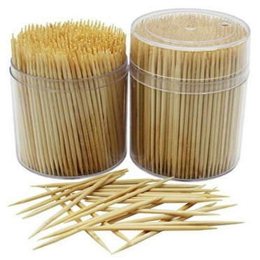 Hanamal Bamboo Wooden Toothpicks 2 packs of 500 pcs = 1000 pcs