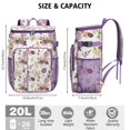 thumbnail image 3 of Farmhouse Romantic Rose and Peony Insulated Cooler Backpack - 20L Durable & Lightweight for Parties, 3 of 6